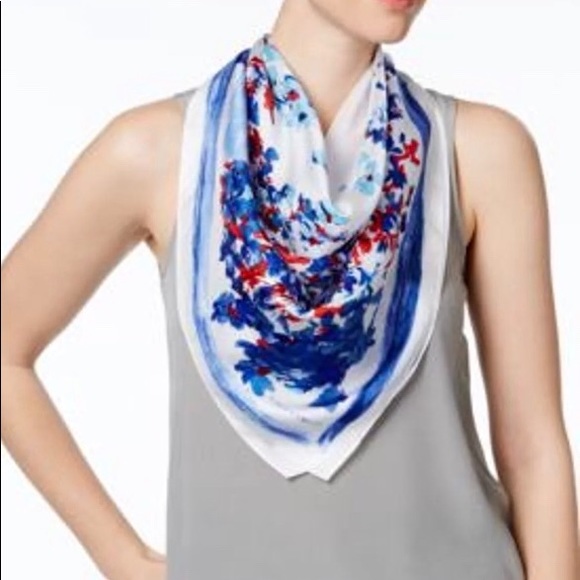 Vince Camuto Accessories - Vince Camuto Silk Painted Garden Scarf NWT